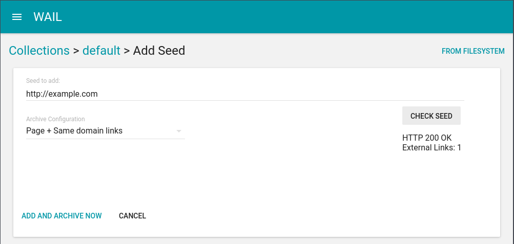 Check Seed